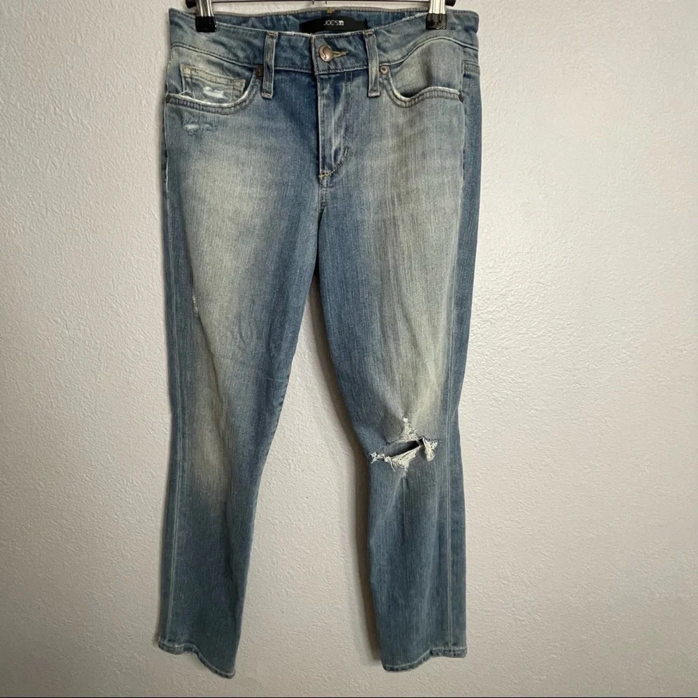 Joe's Midrise Slim Jeans Distressing​​​